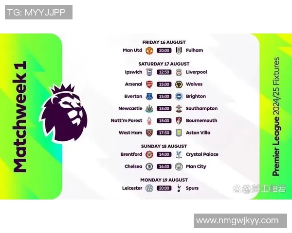 英超赛程公布：红蓝大战何时上演？